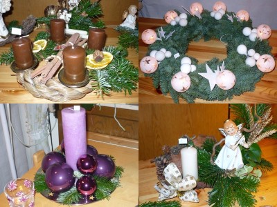 Weihnachtsgestecke