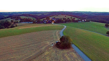 Drohnenaufnahme von oben