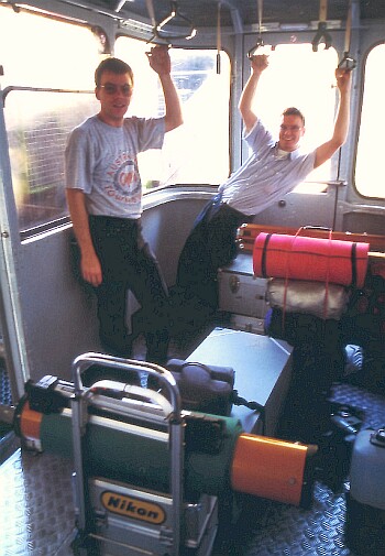 Gepäck in der Karwendelbahn