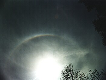 Ein Halo um die Sonne